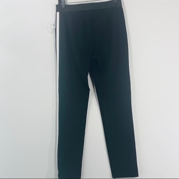 Vince Camuto tuxedo black white stripe pointe ankle pants straight leg small - Picture 7 of 8